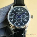 Best Clone Longines Master Grand Complications 40 mm Men Watches Black Dial